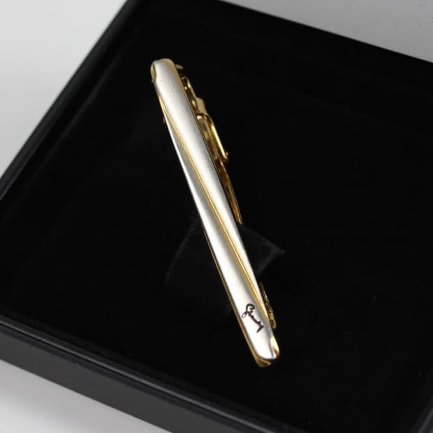 지방시 B+등급 5.2cm 실버925 은 남자 명품 넥타이핀