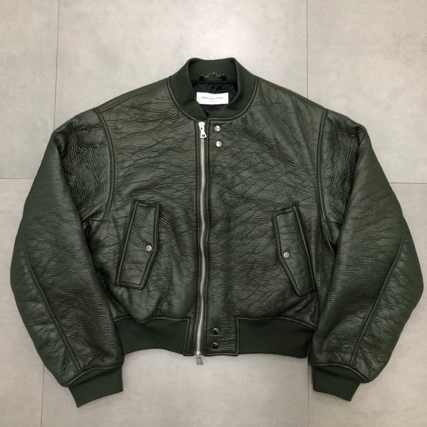 드리스반노튼 크링클 봄버 집업 자켓 L