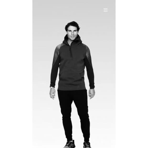 일본 나이키 라파엘나달 테크플리스 후디 후드 집업 L 테니스 황제