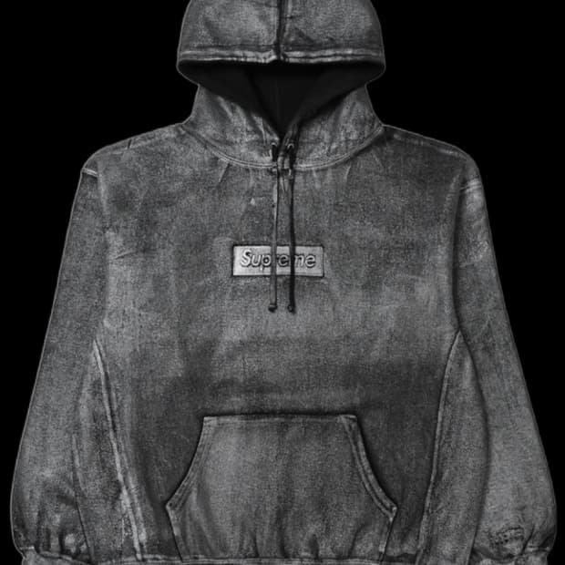 슈프림 마르지엘라 박스로고 포일후드 L사이즈 새상품 판매합니다.