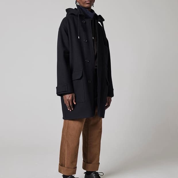 MHL. by Margaret Howell 울 멜튼 후드 코트