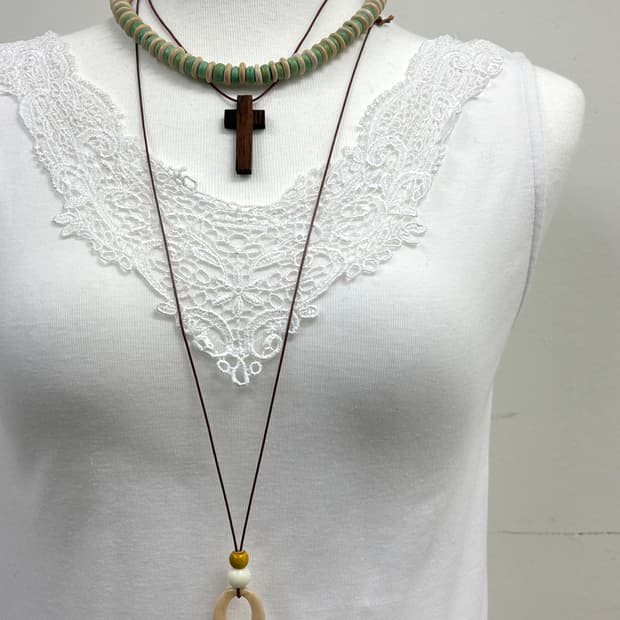 빈티지 에스닉 목걸이 세트