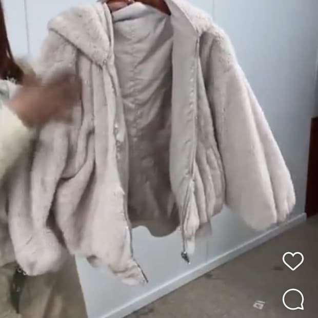 크루빈티지 리버시블 퍼 자켓