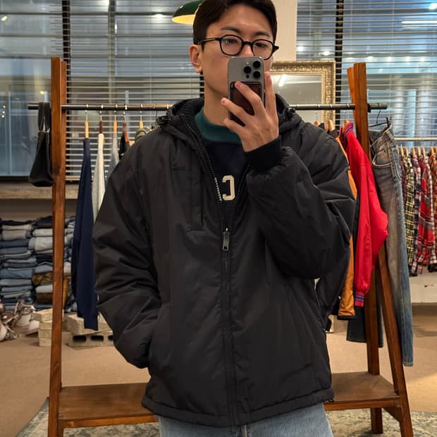 M) Schott Reversible Nylon Hood Jacket