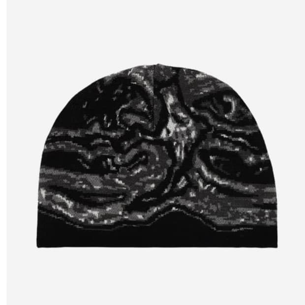 코스퍼킬로 그래픽 자카드 비니 블랙