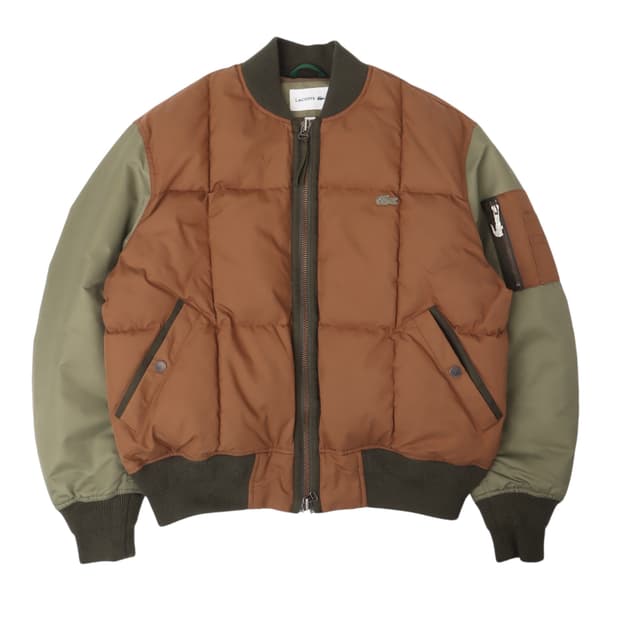 라코스테 브라운 패딩 스타디움 블루종