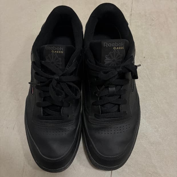 리복 클럽c85 트리플블랙