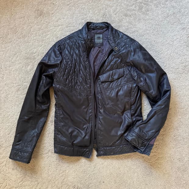 지스타 로우 Revend 3D 슬림 퀼티드 자켓