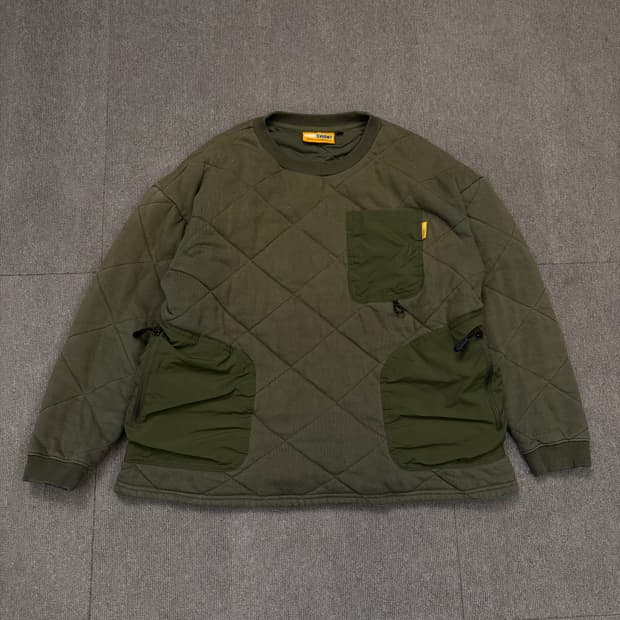 GRIP SWANY 그립스와니 우먼스 퀄팅 맨투맨 m