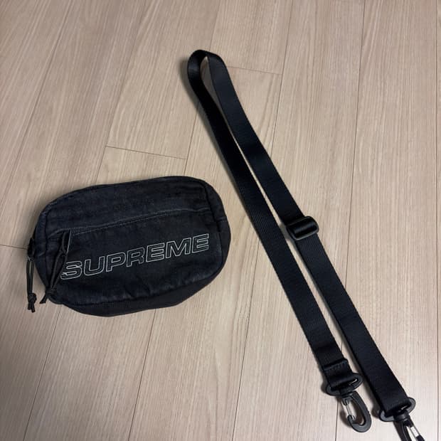 슈프림 25fw 데님 미니 숄더백 블랙