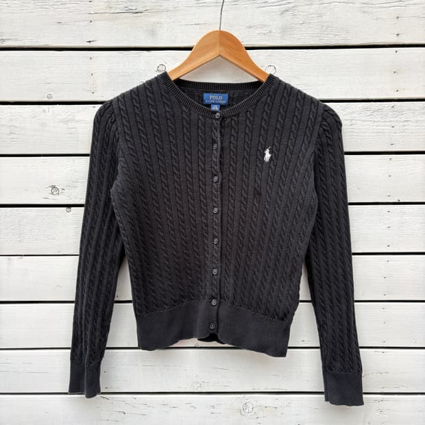 Polo 폴로 케이블 꽈배기 니트 가디건
