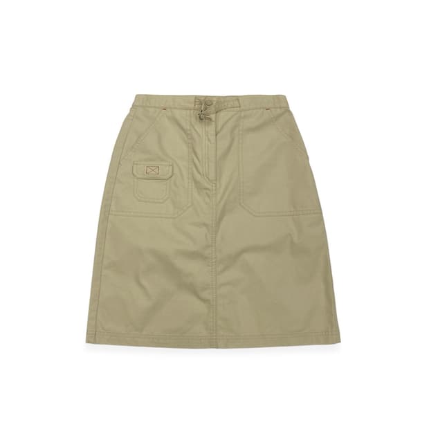 LLBEAN beige pocket skirt