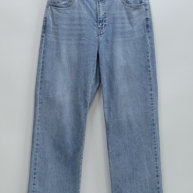 GUESS 24SS 와이드 데님 청바지 / 여 73 (29) 연청 워싱 