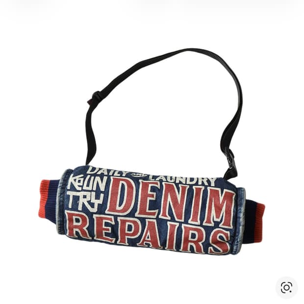 캐피탈 14온즈 데님 핸드 머프 데님 리페어 Pt 프로세싱 크로스백
