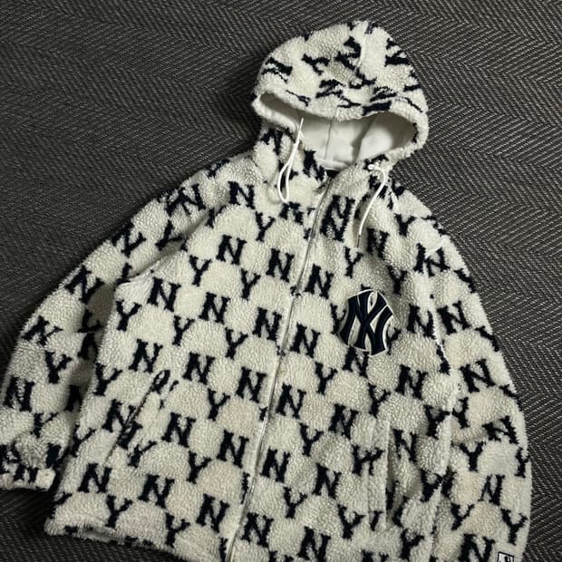 MLB 뉴욕 양키스 시그니처 패턴 쉐르파 플리스y 4217