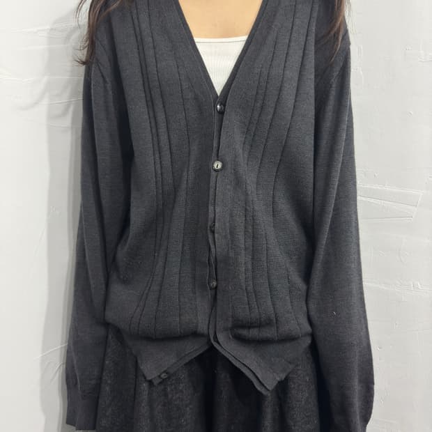 hiroko koshino wool cardigan