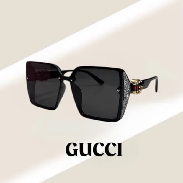 구찌 크리스탈 실버 GG로고 선글라스