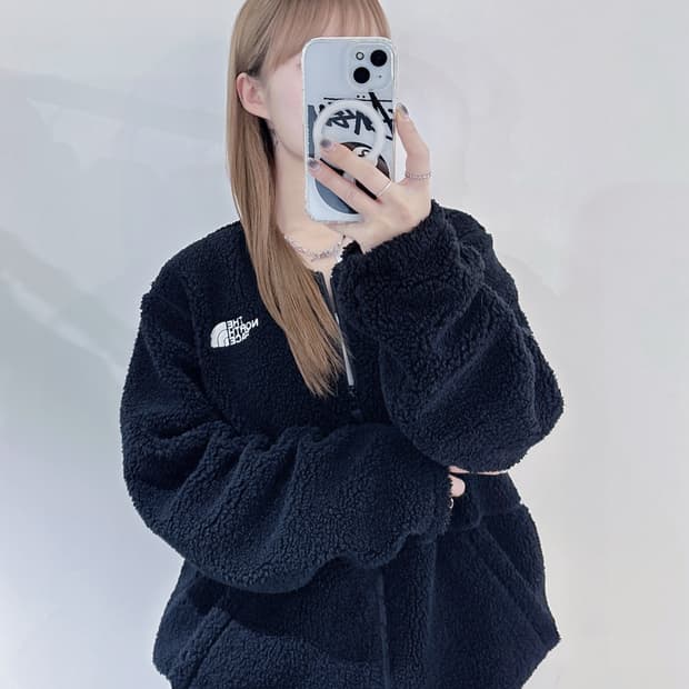 노스페이스 블랙 투웨이 플리스 자켓