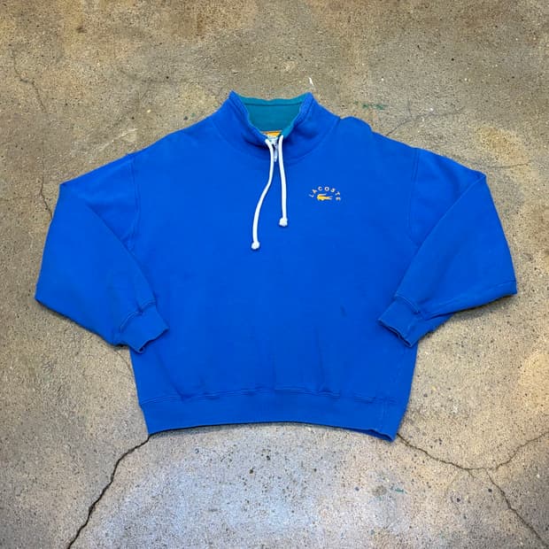 80s Made in USA 미국 빈티지 라코스테 터틀넥 맨투맨