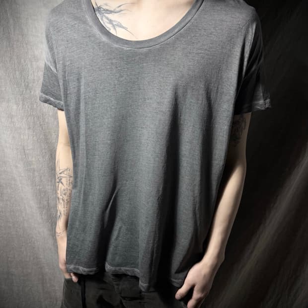 Belstaff Cotton U Neck Washed T-Shirt