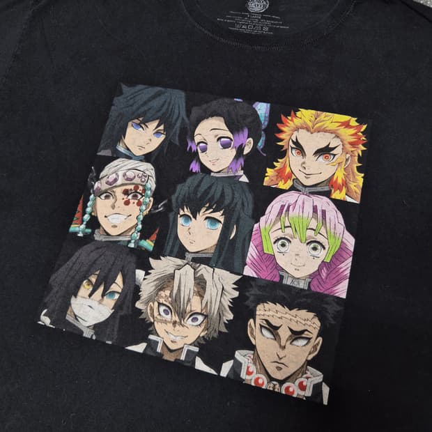 [XL]귀멸의 칼날 오피셜 티셔츠  -229