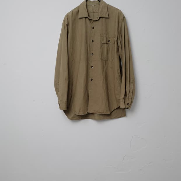 1960s 헝가리 밀리터리 셔츠