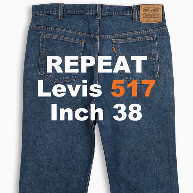 리바이스 517 오렌지탭 진청 80s USA 38인치 OR5174053