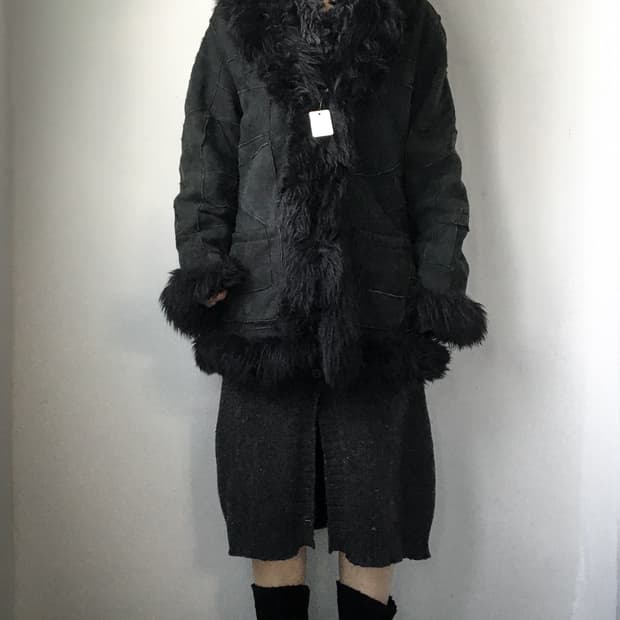 Fake fur point patch work mustang