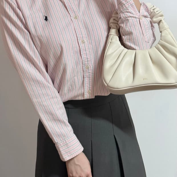 정품 랄프로렌 핑크 스트라이프 옥스퍼드 셔츠