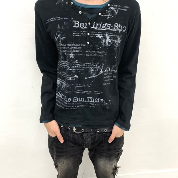 Bernings sho punk lettering long sleeve 