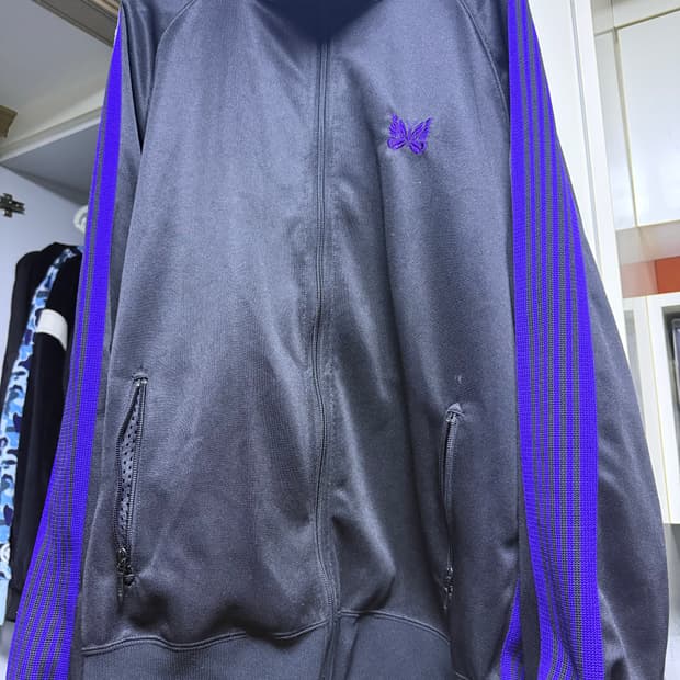 니들스 트랙자켓 블랙퍼플 XL