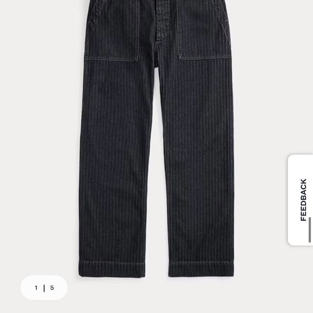 RRL 리미티드 인디고 헤링본팬츠 31X30