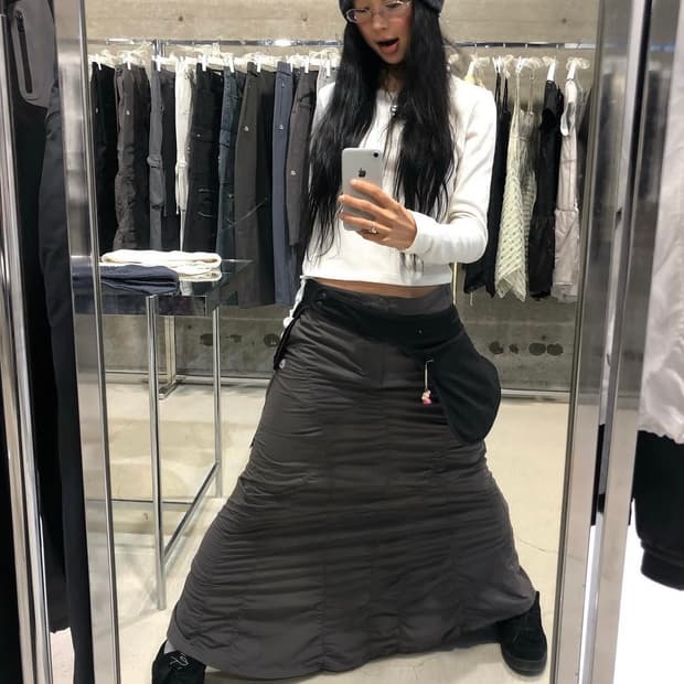 코이세이오 머메이드 스커트 차콜 사이즈 2