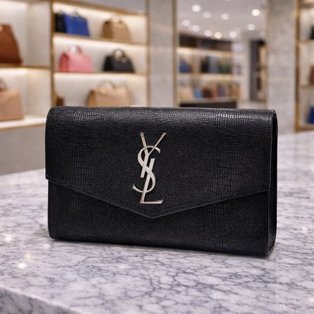 [S급] 생로랑 업타운 카프스킨 & 실버 체인 숄더백 판매합니다!!!