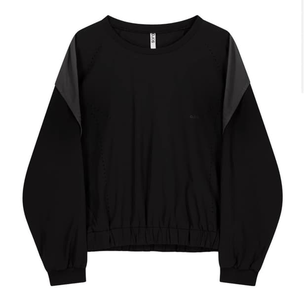 오호스 매쉬 나일론 스웻셔츠 블랙 사이즈1