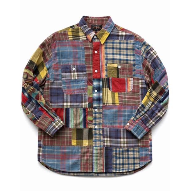 빔즈플러스 리얼 패치워크 워크 셔츠