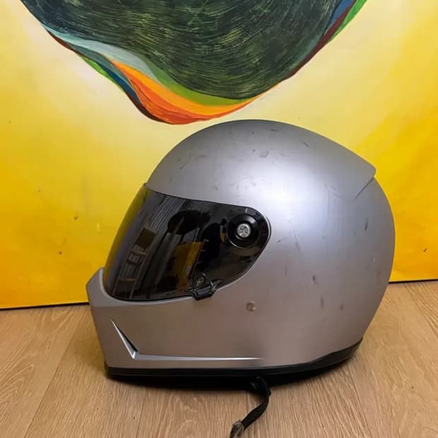 (1+1) 빌트웰 레인스플린터 풀페이스 - 실버 M + 댐트랙스 헬멧