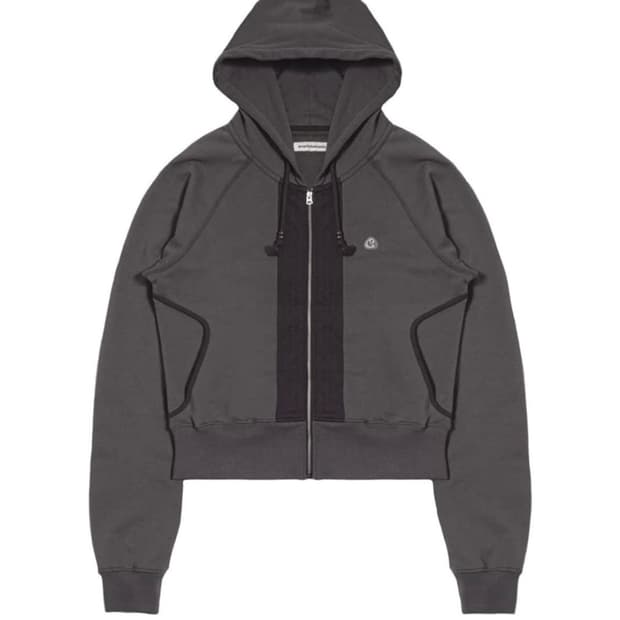 스마트어반유즈풀 SUU 코이세이오 퍼커링 후드집업 차콜색상