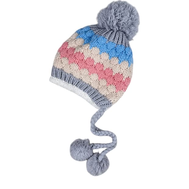 빈티지 이어머프 폼폼 비니