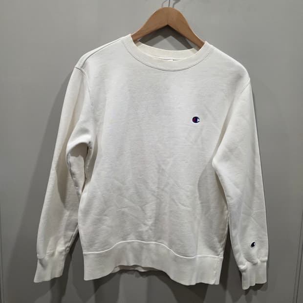 챔피언 일본판 화이트 맨투맨