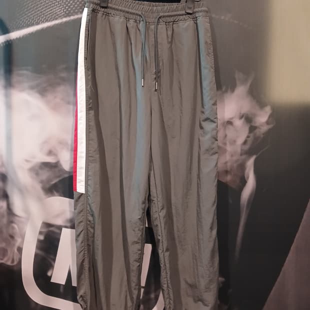 와이드 레그 트랙 팬츠