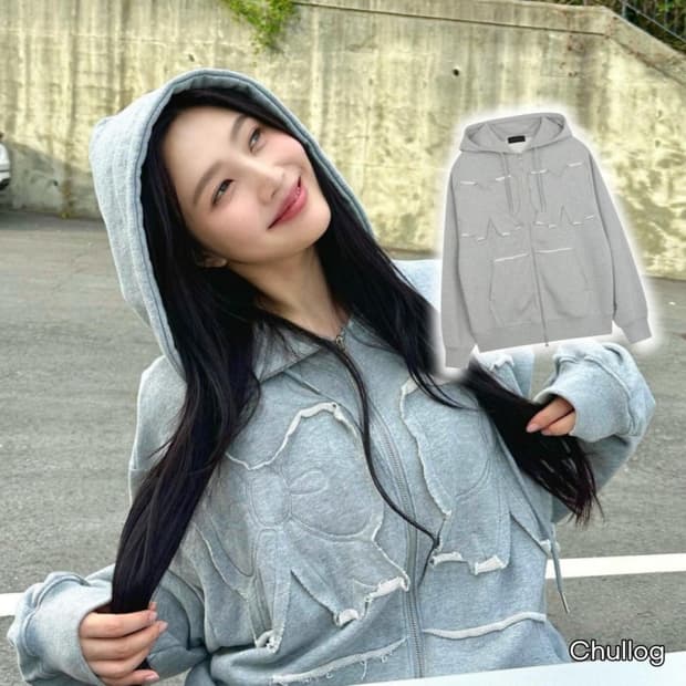 조이착용)유희 리본 투웨이 후드집업 시눈 론론 로라로라