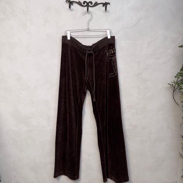 Juicy Couture brown velvet sweat pants