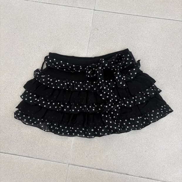 트랄라 도트 캉캉 스커트