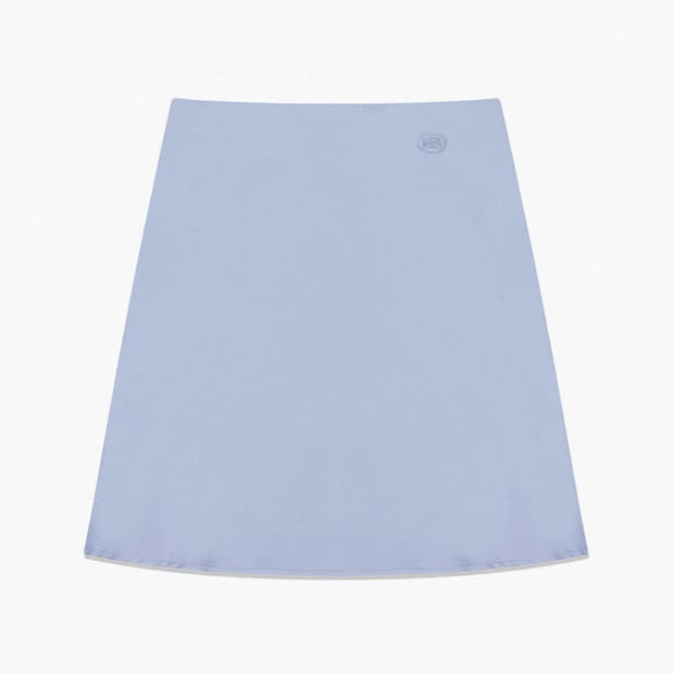 kijun 기준 새틴 미디 스커트