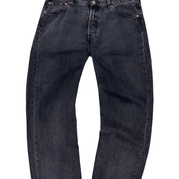 리바이스 501 흑청 데님팬츠 (36) 