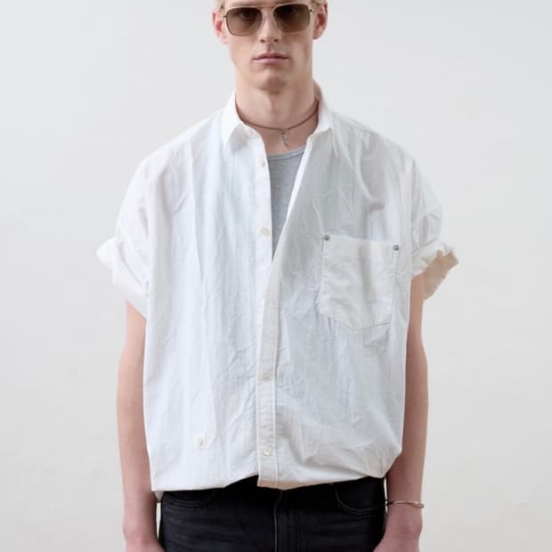 moomyung 무명 WRAP SHORTSLEEVE SHIRT