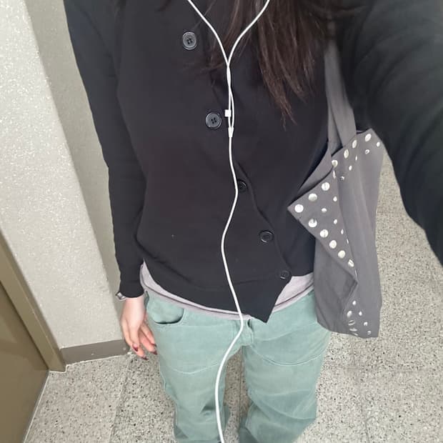 누마레 가디건 블랙 s 