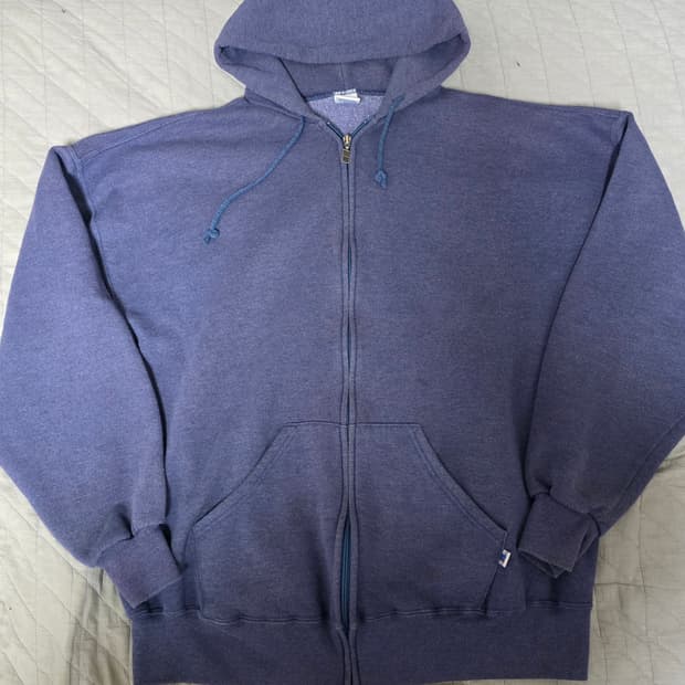 [XXL] 90s 러셀 애슬레틱 후드집업 퍼플블루