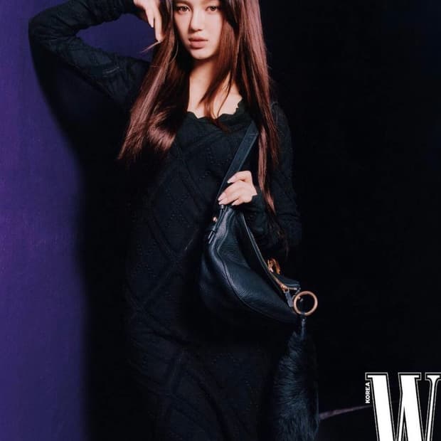 (L)버버리 23FW 자카드 울 니트 원피스 딥그린